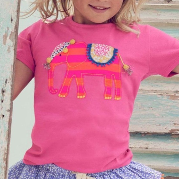 Mini Boden Other - Mini Boden Girls T-shirt with Elephant Design 6-7Y